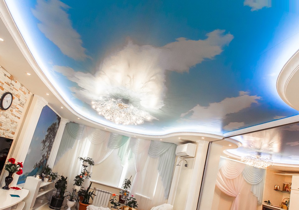 Заказать потолок с фотопечатью в г. Волхов